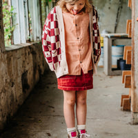 CASSIE skirt twill knee-length