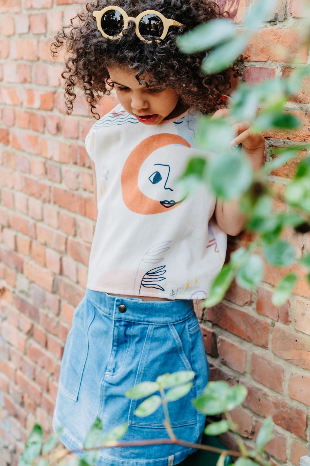 Organic Denim Mini Skirt for Kids | Bonnie & The Gang