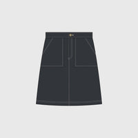 CASSIE skirt denim knee-length