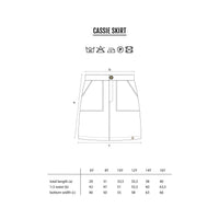 CASSIE skirt denim knee-length