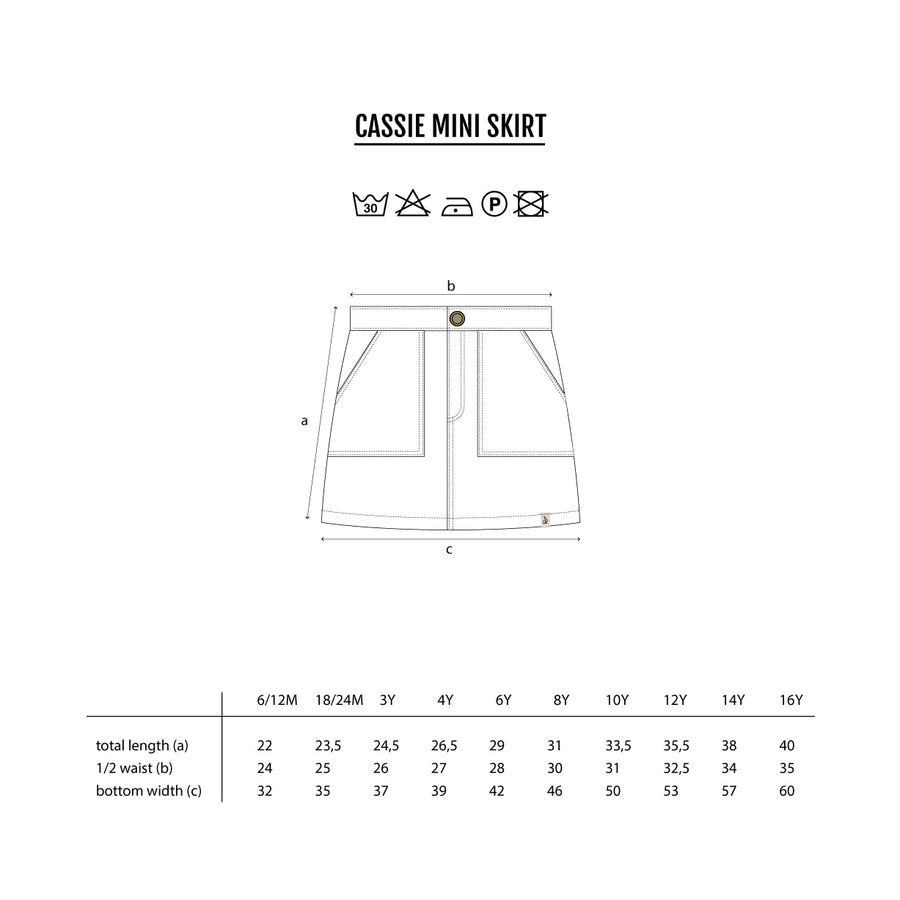 CASSIE mini skirt twill