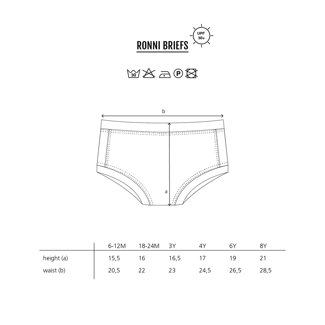 RONNI UV swim briefs