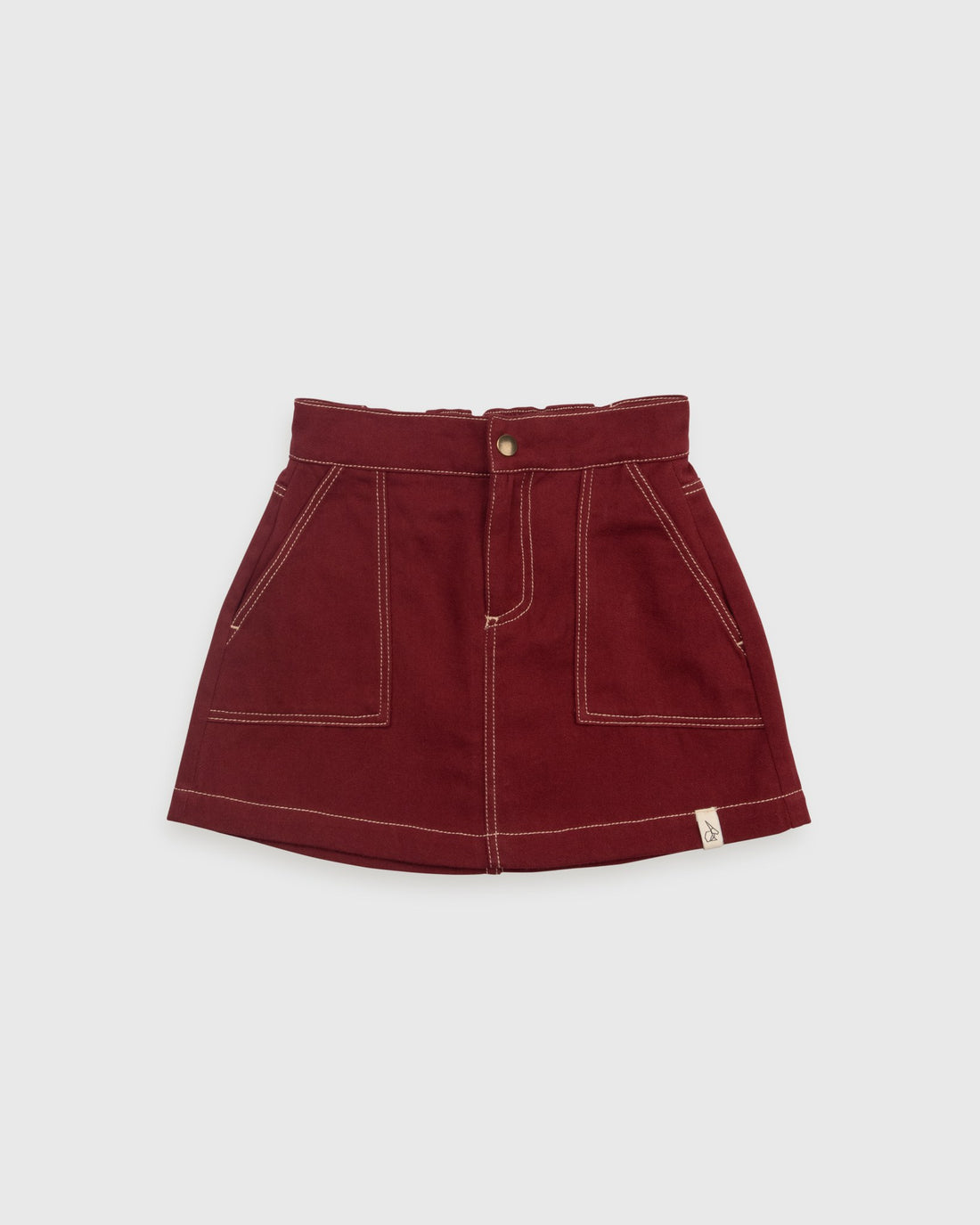 CASSIE skirt twill knee-length